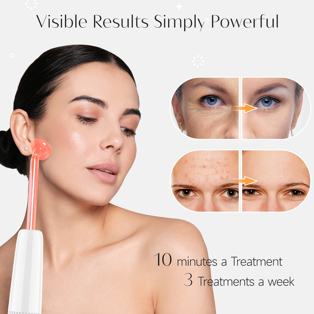 DARSONVAL High Frequency Hair & Skin Therapy Wand – Professional Beauty Device
